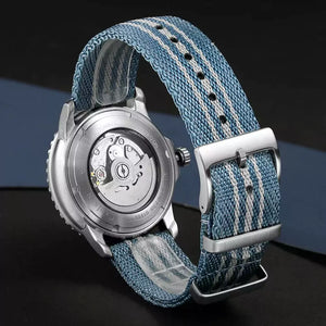 Relógio Masculino Mecânico Automático Cadisen Explorer Azul