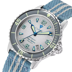 Relógio Masculino Mecânico Automático Cadisen Explorer Branco