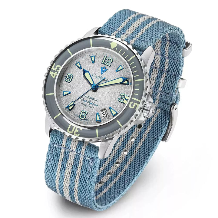 Relógio Masculino Mecânico Automático Cadisen Explorer Branco