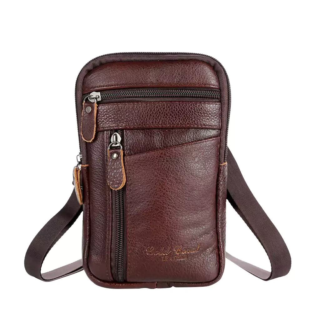 Shoulder Bag Couro Legítimo Marrom Machimelo