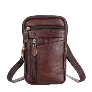 Shoulder Bag Couro Legítimo Marrom Machimelo