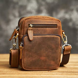 Shoulder Bag Couro Legítimo Aurum Marrom Machimelo