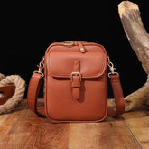 Shoulder Bag Feminina Dália Marrom, Bolsa Transversal Feminina, Bolsa de Ombro Feminina, Bolsa de Couro, Shoulder Bag