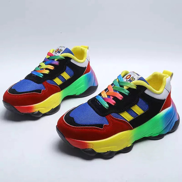 Tênis Colorido Feminino Confort Rainbow 1