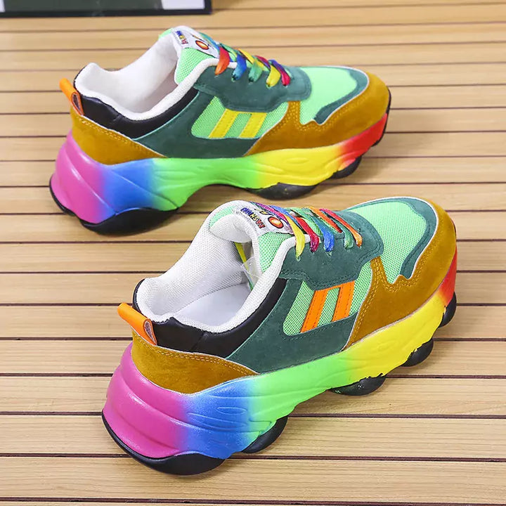 Tênis Colorido Feminino Confort Rainbow 7