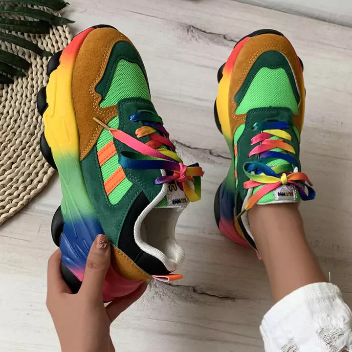 Tênis Colorido Feminino Confort Rainbow 8