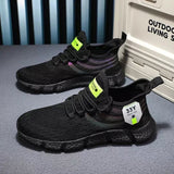 Tênis Colorido Feminino Running Preto