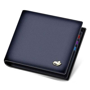 Carteira Masculina Couro Bison Denim Original Bifold