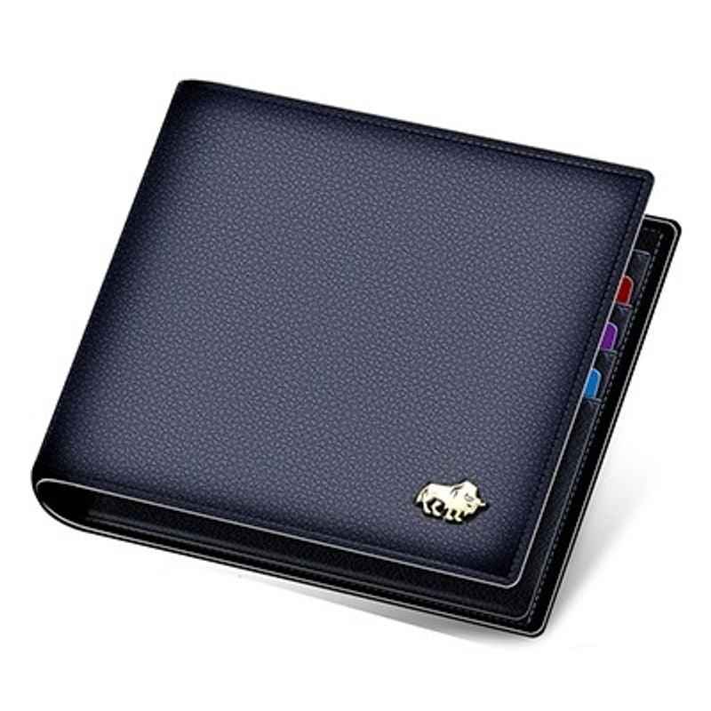 Carteira Masculina Couro Bison Denim Original Bifold