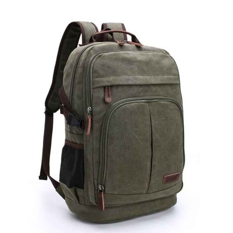 Mochila De Lona Masculina Para Notebook