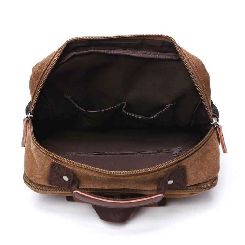 Mochila De Lona Masculina Vintage Executiva