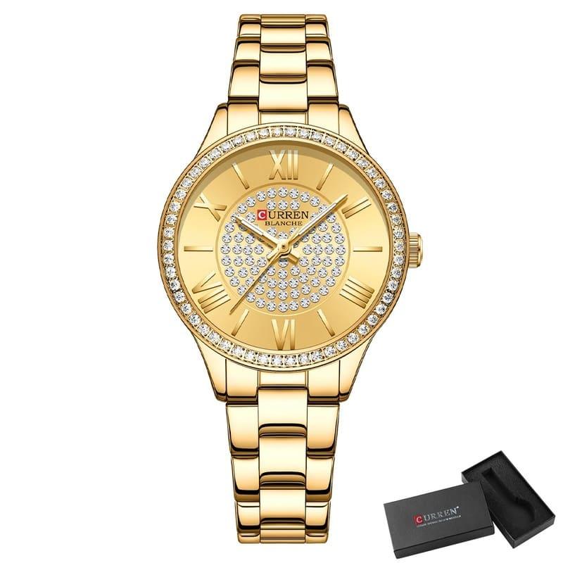 Relógio Feminino Quartzo Modelo Luxury Strass - Machimelo 5