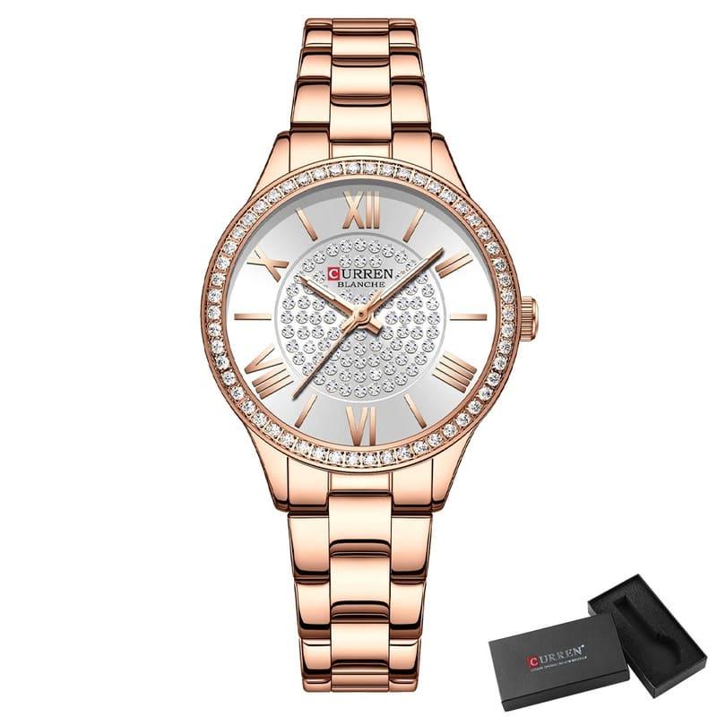 Relógio Feminino Quartzo Modelo Luxury Strass - Machimelo 4